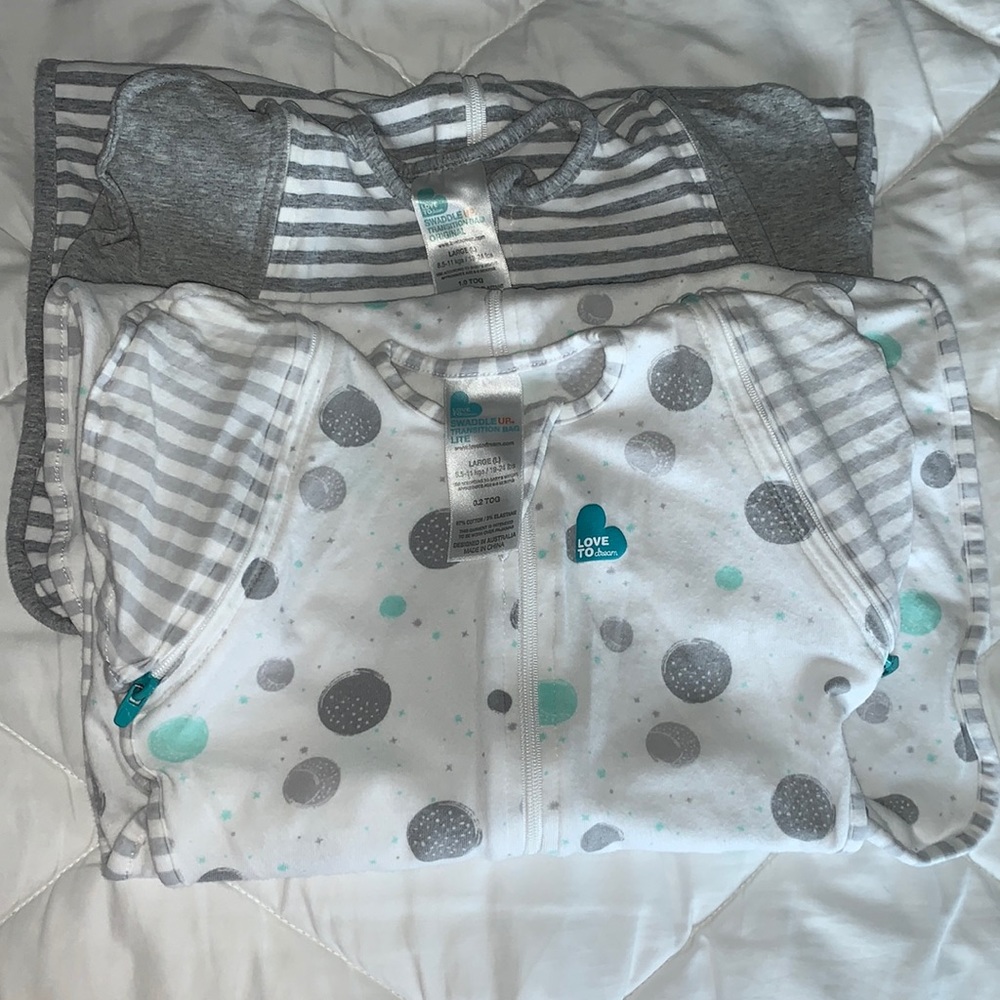 Love to dream swaddle. Size L (19-24lbs)
